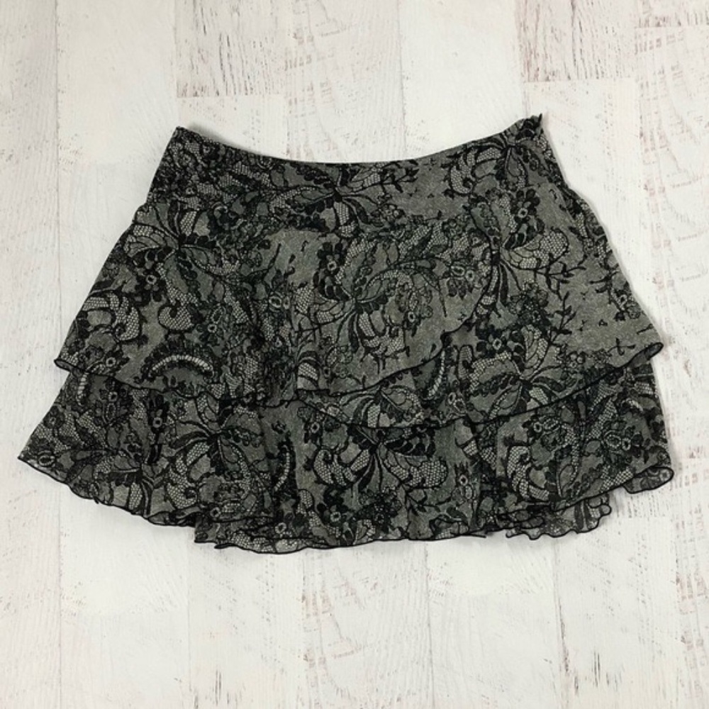 NWT BCBGeneration Lace Ruffle Mini Skirt